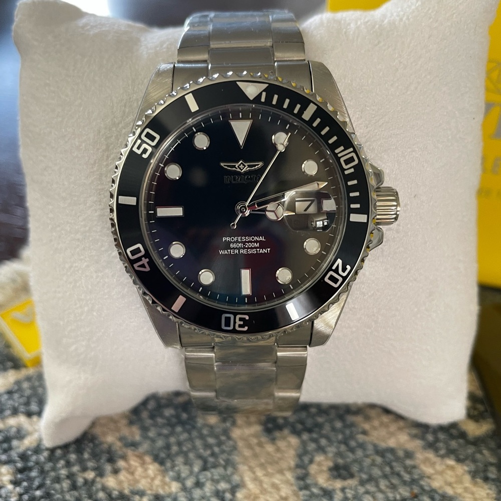 Womens INVICTA Pro Diver Stainless Steel, Black Dial NEW IN BOX
